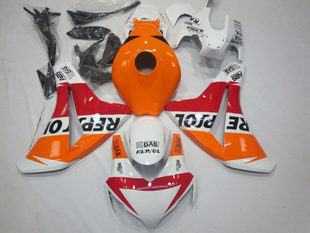 Mejores Carenados Moto Honda CBR1000RR 2008-2011 - Naranja Blanco Rojo Negro Brillante Repsol