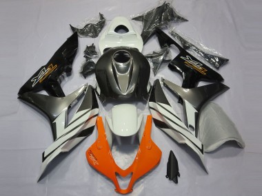 Mejores Carenados Moto Honda CBR600RR 2007-2008 - Blanco Gris Negro Brillante
