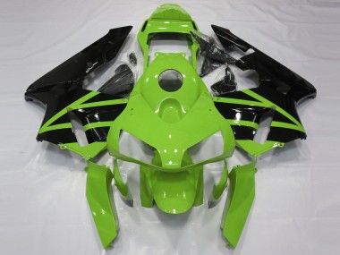 Mejores Kits Carenado Moto Honda CBR600RR 2003-2004 - Verde Negro Brillante