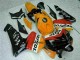 Mejores Carenados Moto Honda CBR600RR 2005-2006 - Naranja Blanco Rojo Negro Repsol