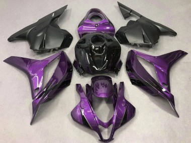 Mejores Carenados Moto Honda CBR600RR 2009-2012 - Púrpura Negro Brillante OEM Estilo