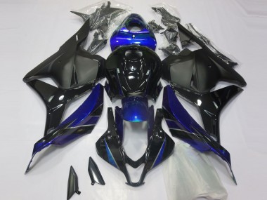 Mejores Carenado Moto Honda CBR600RR 2009-2012 - Azul Negro Brillante Negro Mate