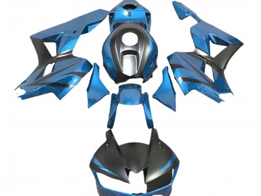 Mejores Carenados Moto Honda CBR600RR 2013-2023 - Azul Claro Negro Mate