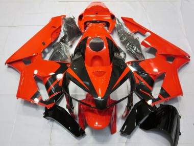 Mejores Carenados Moto Honda CBR600RR 2005-2006 - Rojo Negro Raya