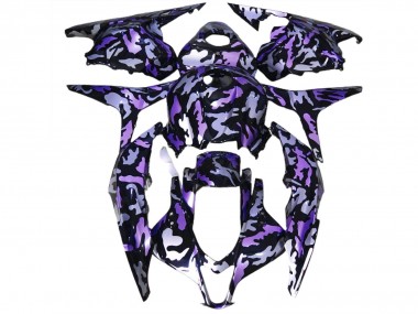 Mejores Carenado Moto Honda CBR600RR 2009-2012 - Púrpura Plata Camouflage