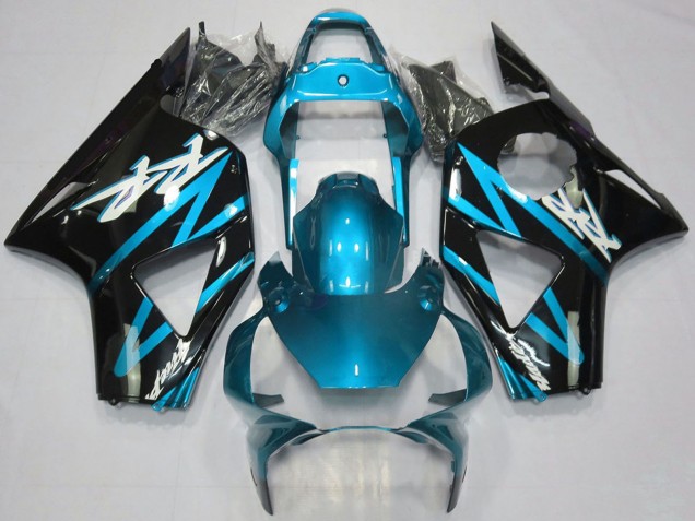 Mejores Carenados Moto Honda CBR954RR 2002-2003 - Azul Claro Negro Brillante