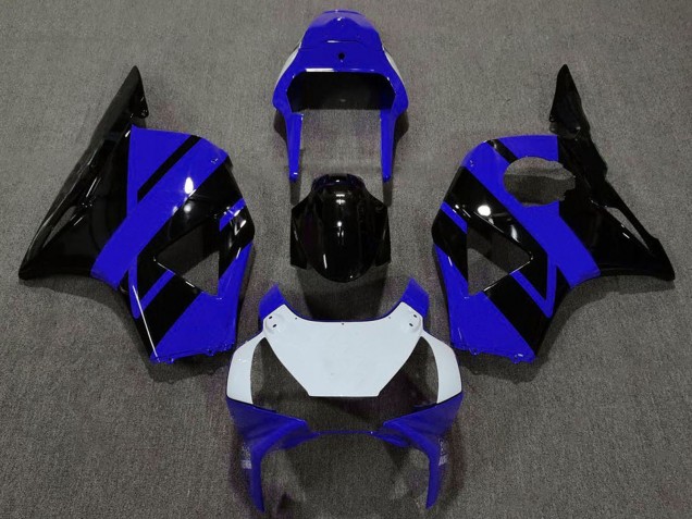 Mejores Carenados Moto Honda CBR954RR 2002-2003 - Azul Blanco Negro Brillante OEM Estilo