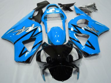Mejores Carenados Moto Honda CBR954RR 2002-2003 - Azul Claro Negro Brillante CBR Estilo