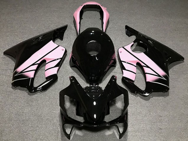 Mejores Carenados Moto Honda CBR600 F4i 2004-2007 - Rosa Negro Brillante