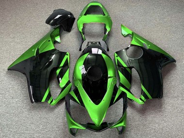 Mejores Carenados Moto Honda CBR600 F4i 2001-2003 - Verde Negro Brillante