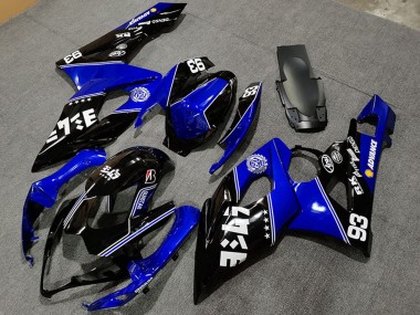 Mejores Carenados Moto Suzuki GSXR 1000 2005-2006 - Azul Negro Brillante Blanco