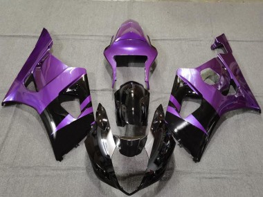 Mejores Carenados Moto Suzuki GSXR 1000 2003-2004 - Púrpura Negro Brillante
