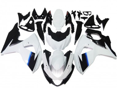 Mejores Kits Carenado Moto Suzuki GSXR 1000 2009-2016 - Blanco Azul Negro