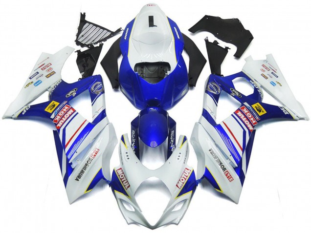 Mejores Carenados Moto Suzuki GSXR 1000 2007-2008 - Blanco Azul Rojo Amarillo
