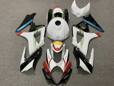 Mejores Carenados Moto Suzuki GSXR 1000 2007-2008 - Blanco Rojo Amarillo Azul Negro Carrera