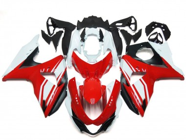 Mejores Carenados Moto Suzuki GSXR 1000 2009-2016 - Blanco Rojo Negro