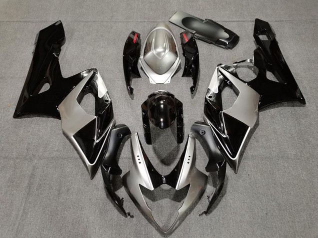 Mejores Carenados Moto Suzuki GSXR 1000 2005-2006 - Plata Negro Rojo