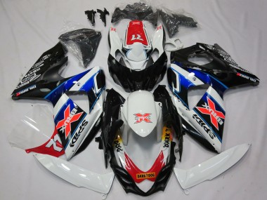 Mejores Carenados Moto Suzuki GSXR 1000 2009-2016 - Blanco Azul Rojo Negro X