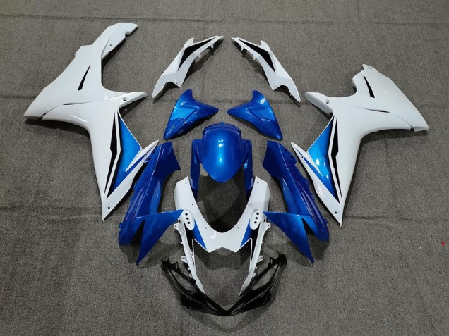Mejores Carenado Moto Suzuki GSXR 600 / GSXR 750 2011-2024 - Blanco Azul