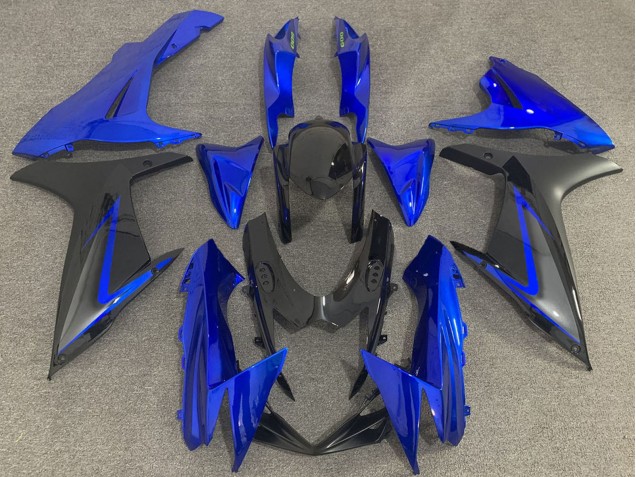 Mejores Carenados Moto Suzuki GSXR 600 / GSXR 750 2011-2024 - Azul Negro Gris