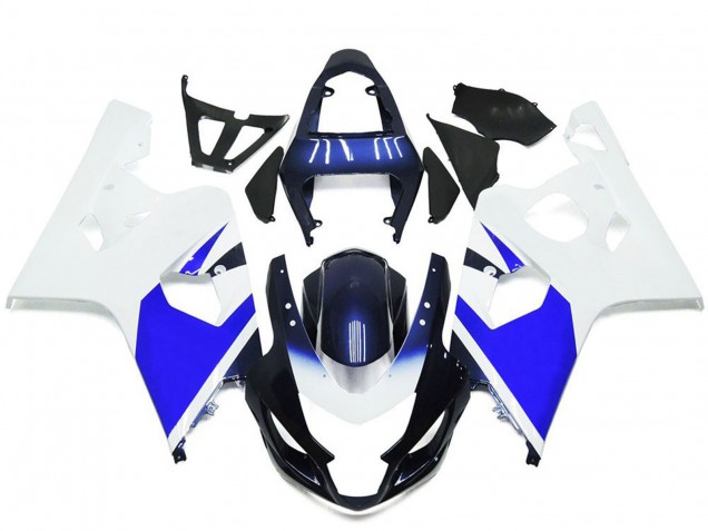 Mejores Carenados Moto Suzuki GSXR 600 / GSXR 750 2004-2005 - Blanco Azul