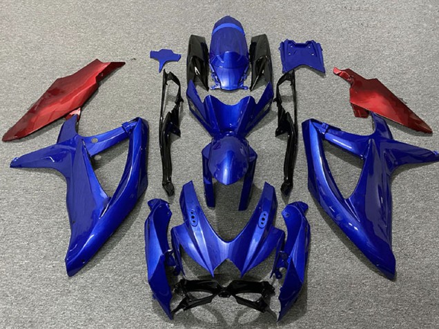 Mejores Carenados Moto Suzuki GSXR 600 / GSXR 750 2008-2010 - Azul Rojo
