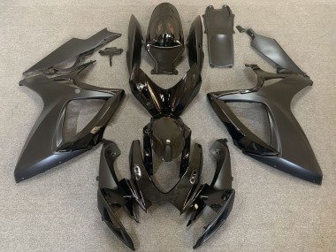 Mejores Carenados Moto Suzuki GSXR 600 / GSXR 750 2006-2007 - Negro Brillante Negro Mate