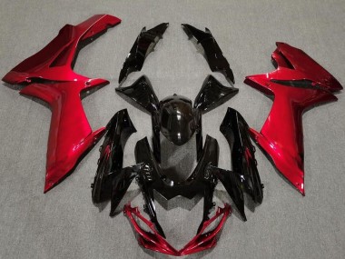 Mejores Carenados Moto Suzuki GSXR 600 / GSXR 750 2011-2024 - Rojo Negro Brillante