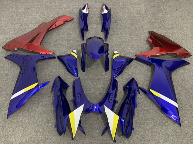 Mejores Carenados Moto Suzuki GSXR 600 / GSXR 750 2011-2024 - Azul Rojo Blanco Amarillo