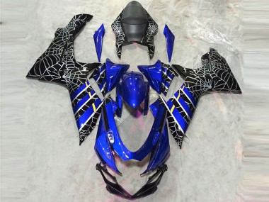Mejores Carenados Moto Suzuki GSXR 600 / GSXR 750 2011-2024 - Azul Negro Spider