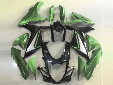 Mejores Carenados Moto Suzuki GSXR 600 / GSXR 750 2011-2024 - Verde Negro Brillante