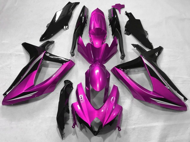 Mejores Carenados Moto Suzuki GSXR 600 / GSXR 750 2008-2010 - Rosa Negro Brillante