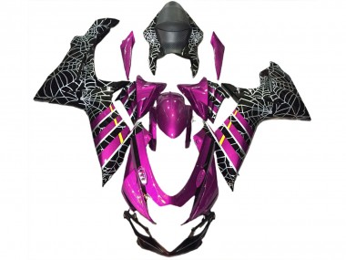 Mejores Carenados Moto Suzuki GSXR 600 / GSXR 750 2011-2024 - Rosa Negro Spider