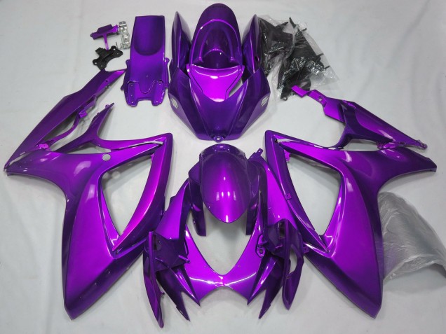 Mejores Carenados Moto Suzuki GSXR 600 / GSXR 750 2006-2007 - Plain Púrpura Brillante