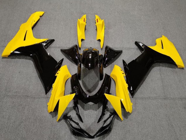 Mejores Carenados Moto Suzuki GSXR 600 / GSXR 750 2011-2024 - Amarillo Negro Brillante