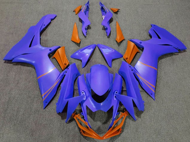Mejores Carenados Moto Suzuki GSXR 600 / GSXR 750 2011-2024 - Azul Océano Naranja