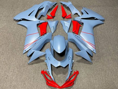 Mejores Carenados Moto Suzuki GSXR 600 / GSXR 750 2011-2024 - Azul Mate Cielo Rojo