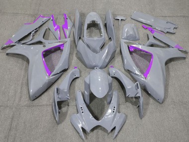 Mejores Carenados Moto Suzuki GSXR 600 / GSXR 750 2006-2007 - Nardo Gris Púrpura