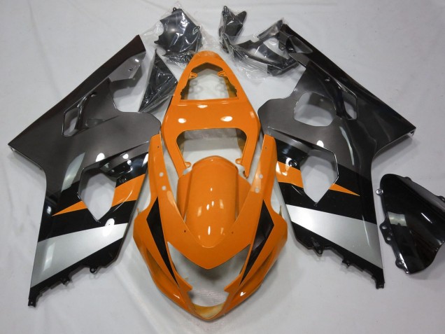 Mejores Carenados Moto Suzuki GSXR 600 / GSXR 750 2004-2005 - Naranja Plata