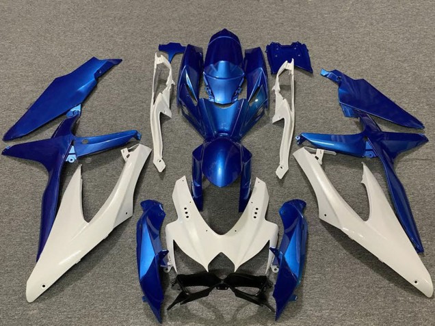 Mejores Carenados Moto Suzuki GSXR 600 / GSXR 750 2008-2010 - Blanco Azul