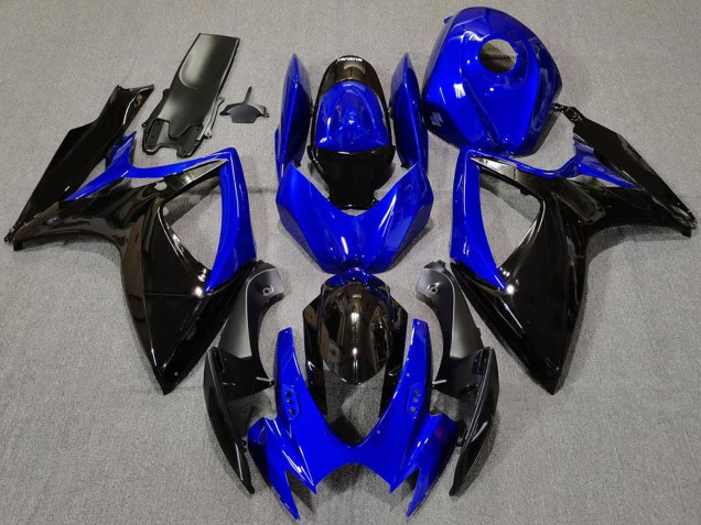 Mejores Carenados Moto Suzuki GSXR 600 / GSXR 750 2006-2007 - Azul Negro Brillante