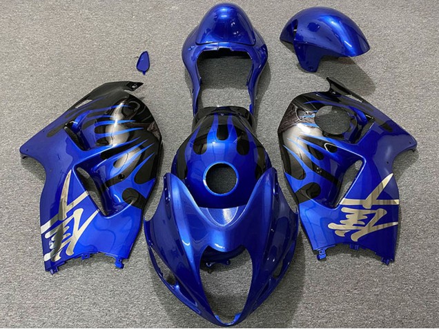Mejores Carenados Moto Suzuki GSXR 1300 1996-2007 - Azul Profundo Negro