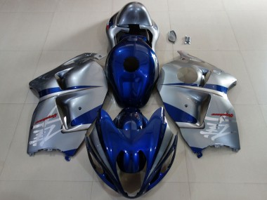 Mejores Carenados Moto Suzuki GSXR 1300 1996-2007 - Azul Profundo Plata