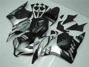 Mejores Carenados Moto Honda CBR600RR 2009-2012 - Plata Negro Mate Repsol