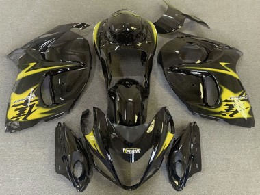 Mejores Carenados Moto Suzuki GSXR 1300 2008-2020 - Negro Brillante Amarillo