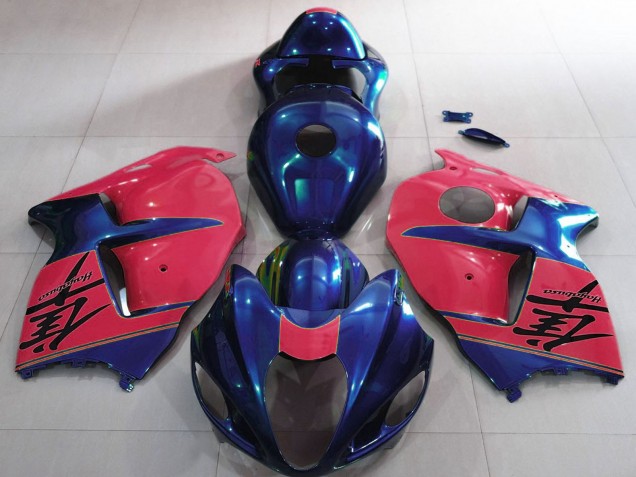 Mejores Carenados Moto Suzuki GSXR 1300 1996-2007 - Azul Brillante Rojo