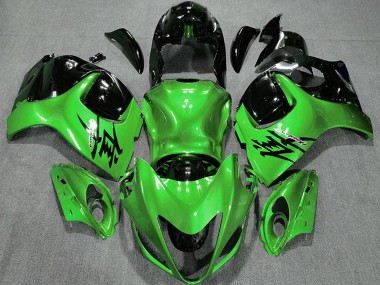 Mejores Carenados Moto Suzuki GSXR 1300 2008-2020 - Verde Brillante Negro