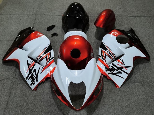 Mejores Carenados Moto Suzuki GSXR 1300 1996-2007 - Blanco Naranja