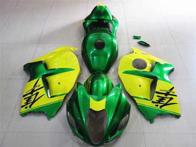 Mejores Carenados Moto Suzuki GSXR 1300 1996-2007 - Verde Amarillo