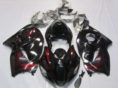 Mejores Carenados Moto Suzuki GSXR 1300 1996-2007 - Rojo Negro Brillante